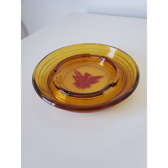 Amber Phoenix Ashtray - Picture 3 of 4